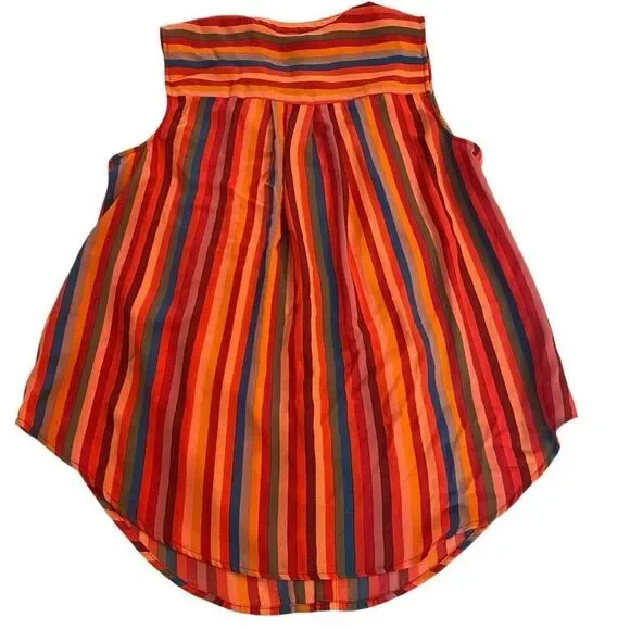 Torrid NWT bright color striped button tank Size 1X - Picture 3 of 6